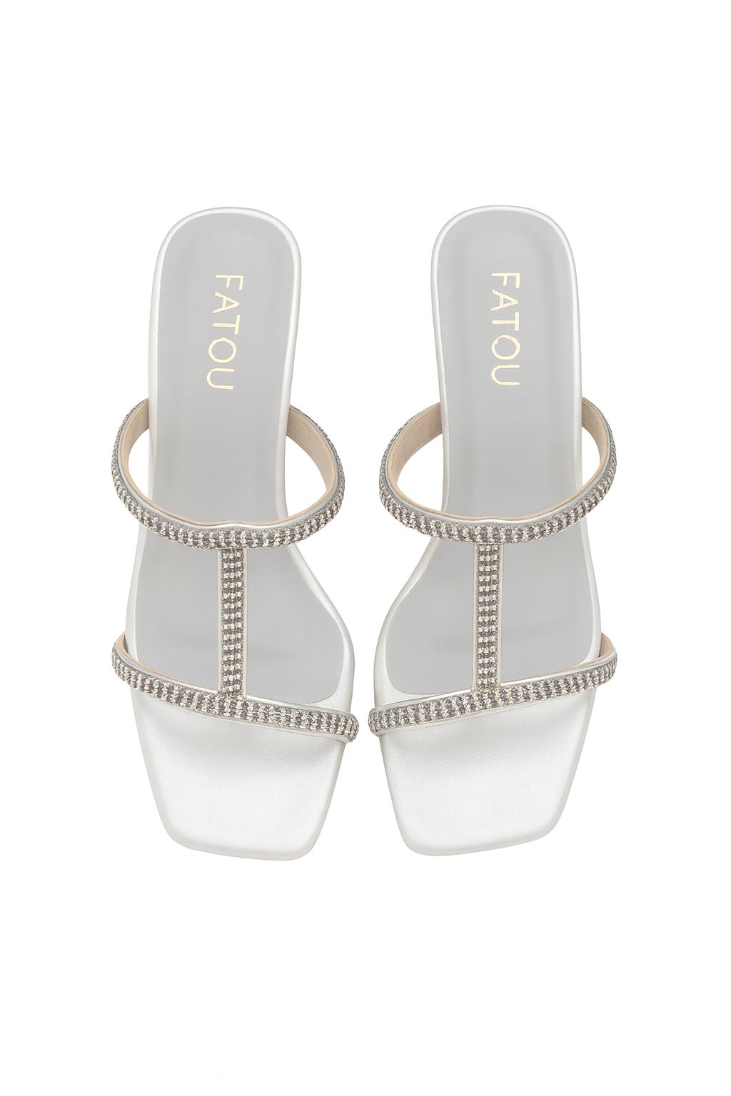 Crystal-Embellished Strap Heels - Image 3